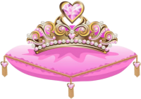 a pink tiara 